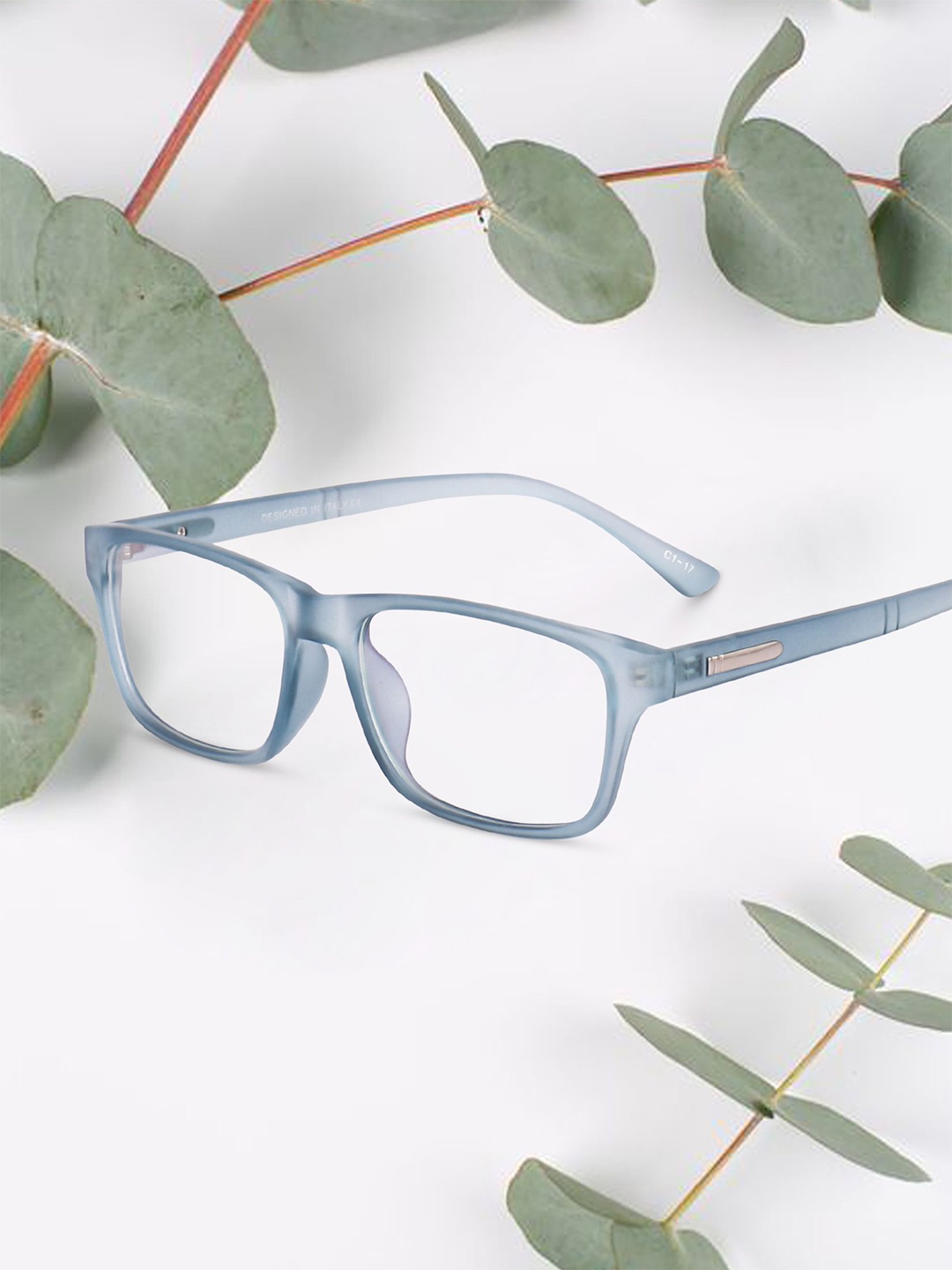 

Peter Jones Eyewear Unisex Full Rim Rectangle Frames, Blue