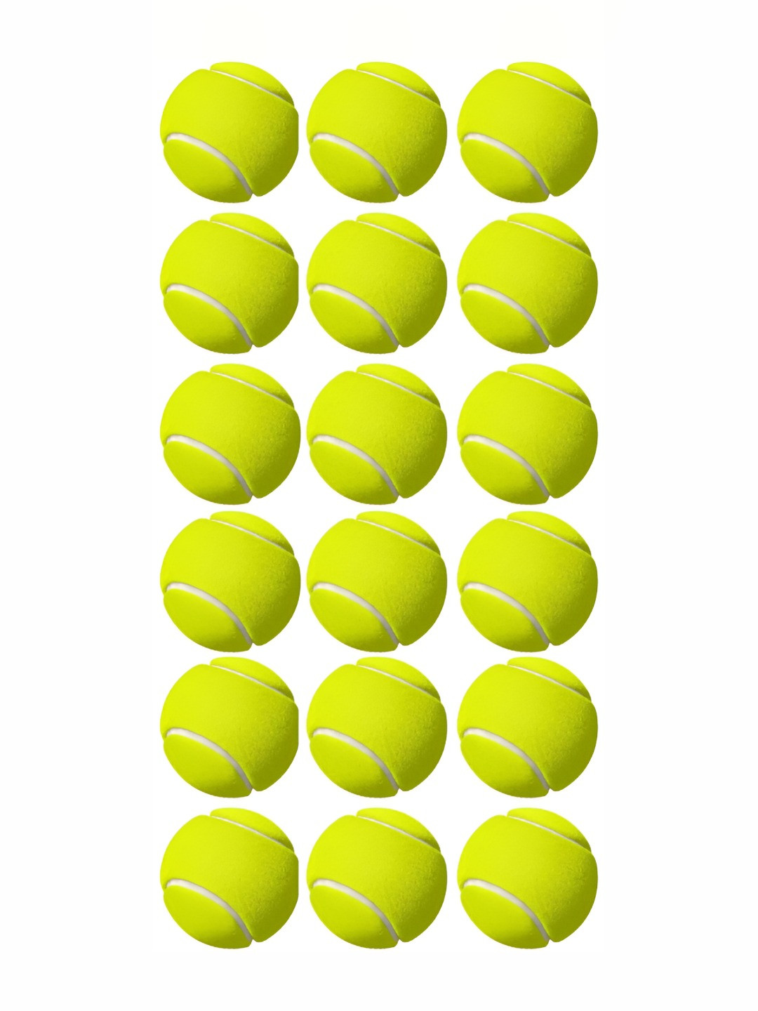 

HackerX Pack Of 18 Trainy Sports Tennis Ball, Yellow