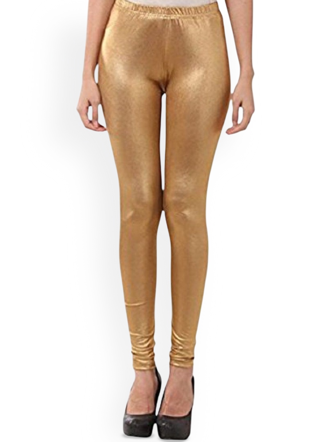 

DREAM & DZIRE Churidar Length Leggings, Gold