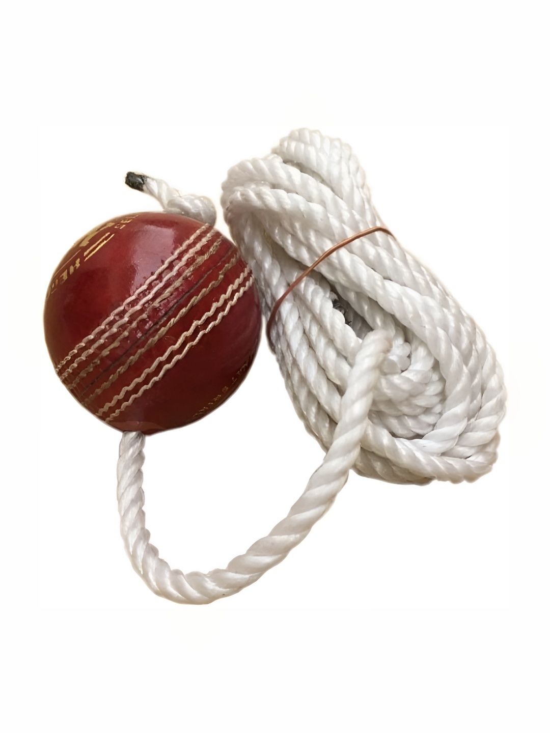 

HackerX Leather Hanging Cricket Ball, Red