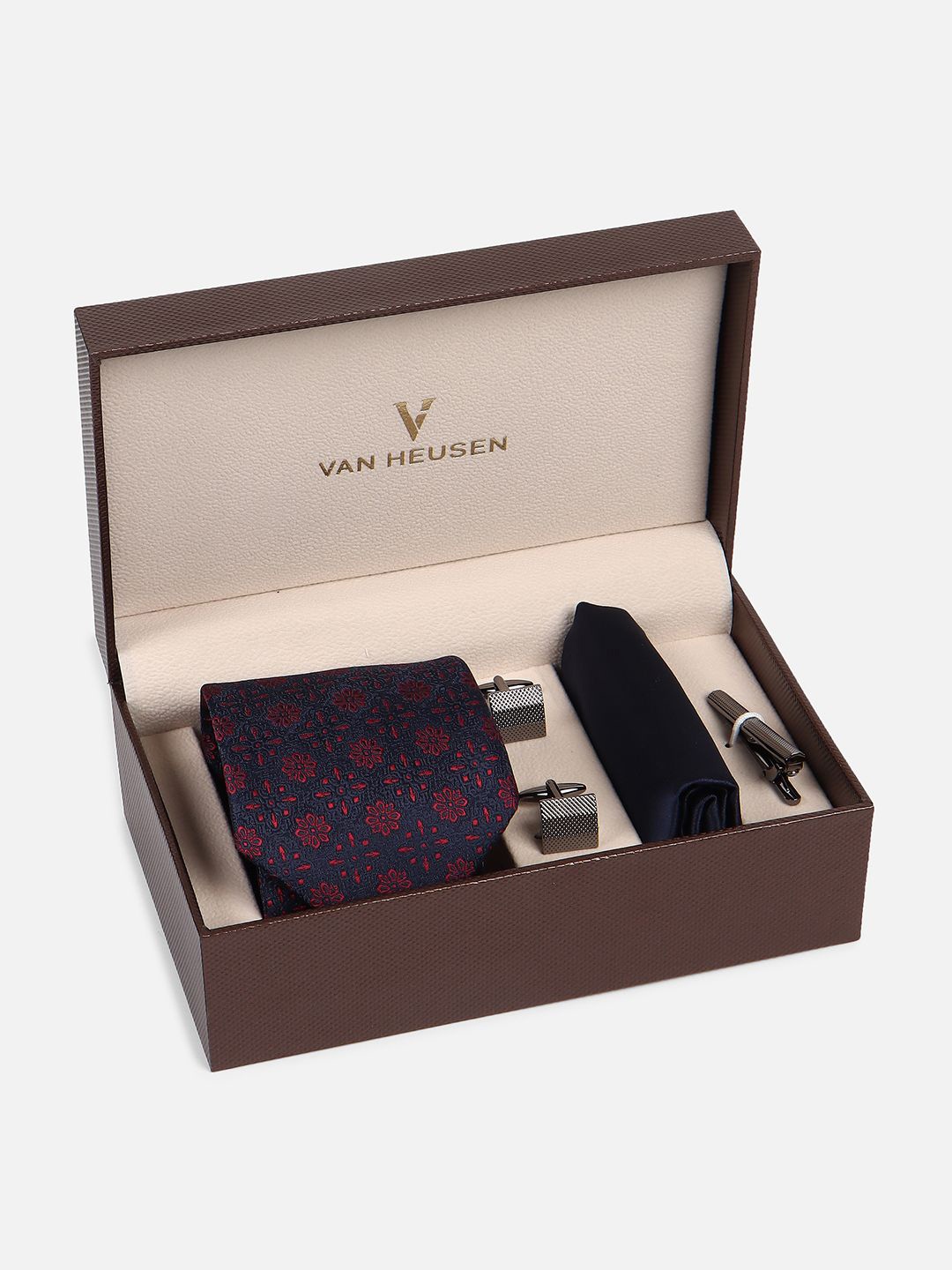 

Van Heusen Men Accessory Gift Set Comes with a box, Navy blue