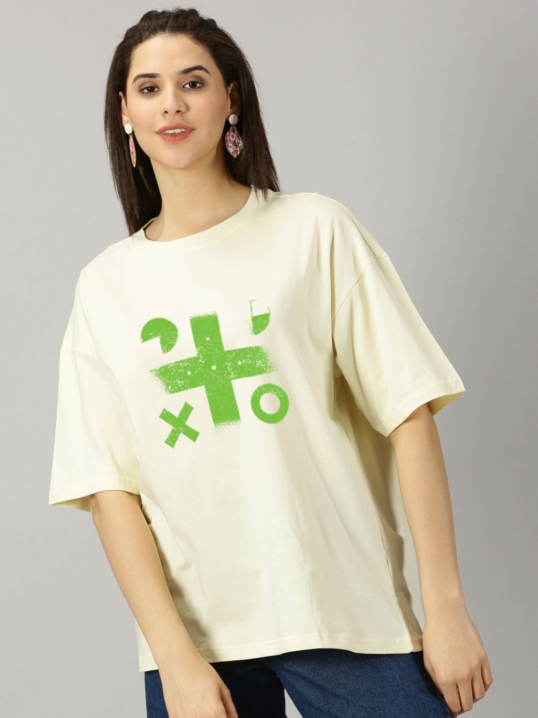 

THE HOLLANDER Women Ed Sheeran Mathematics Tour Fan Tshirt, Cream