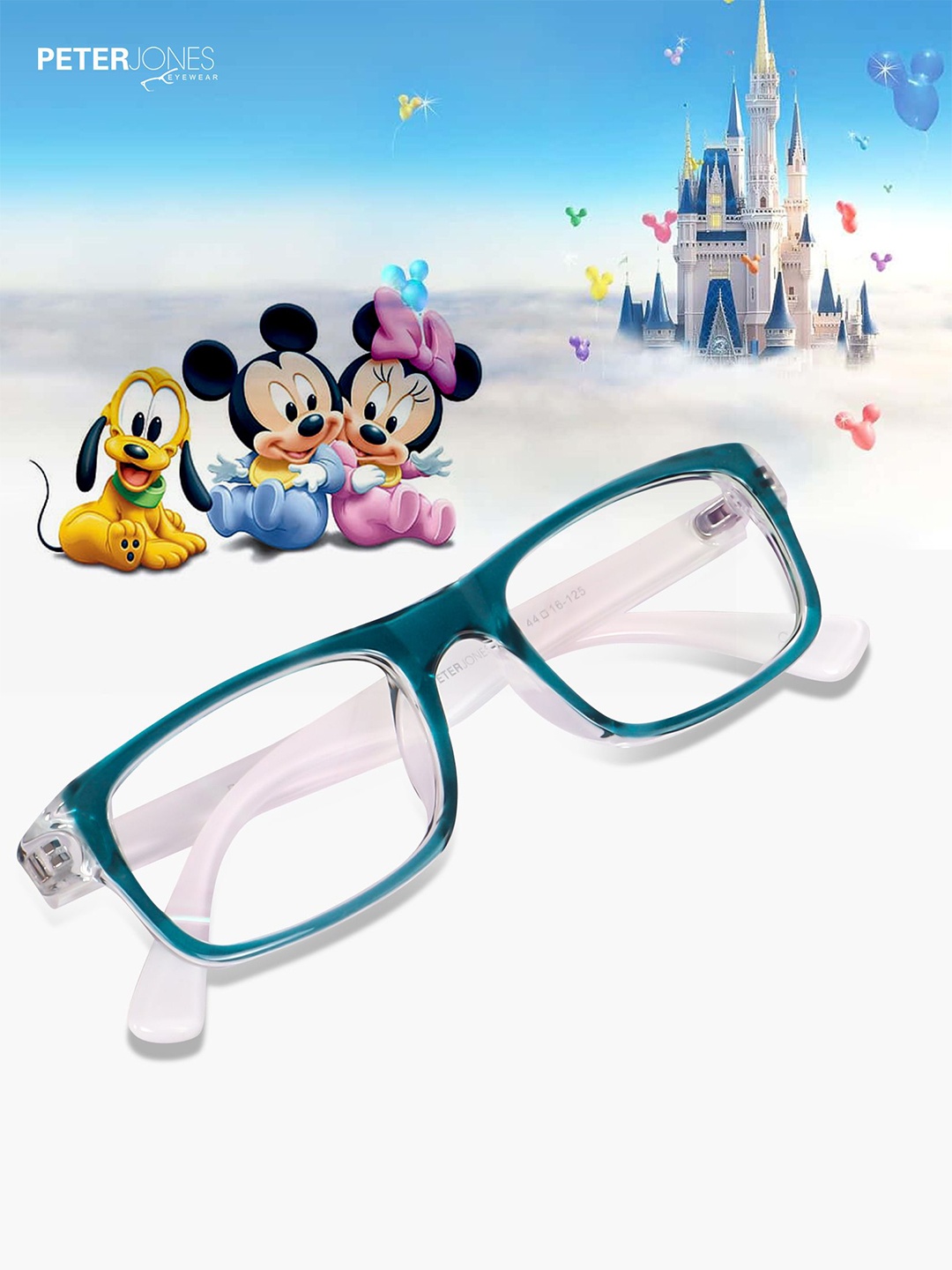 

Peter Jones Eyewear Unisex Kids Full Rim Rectangle Frames, White