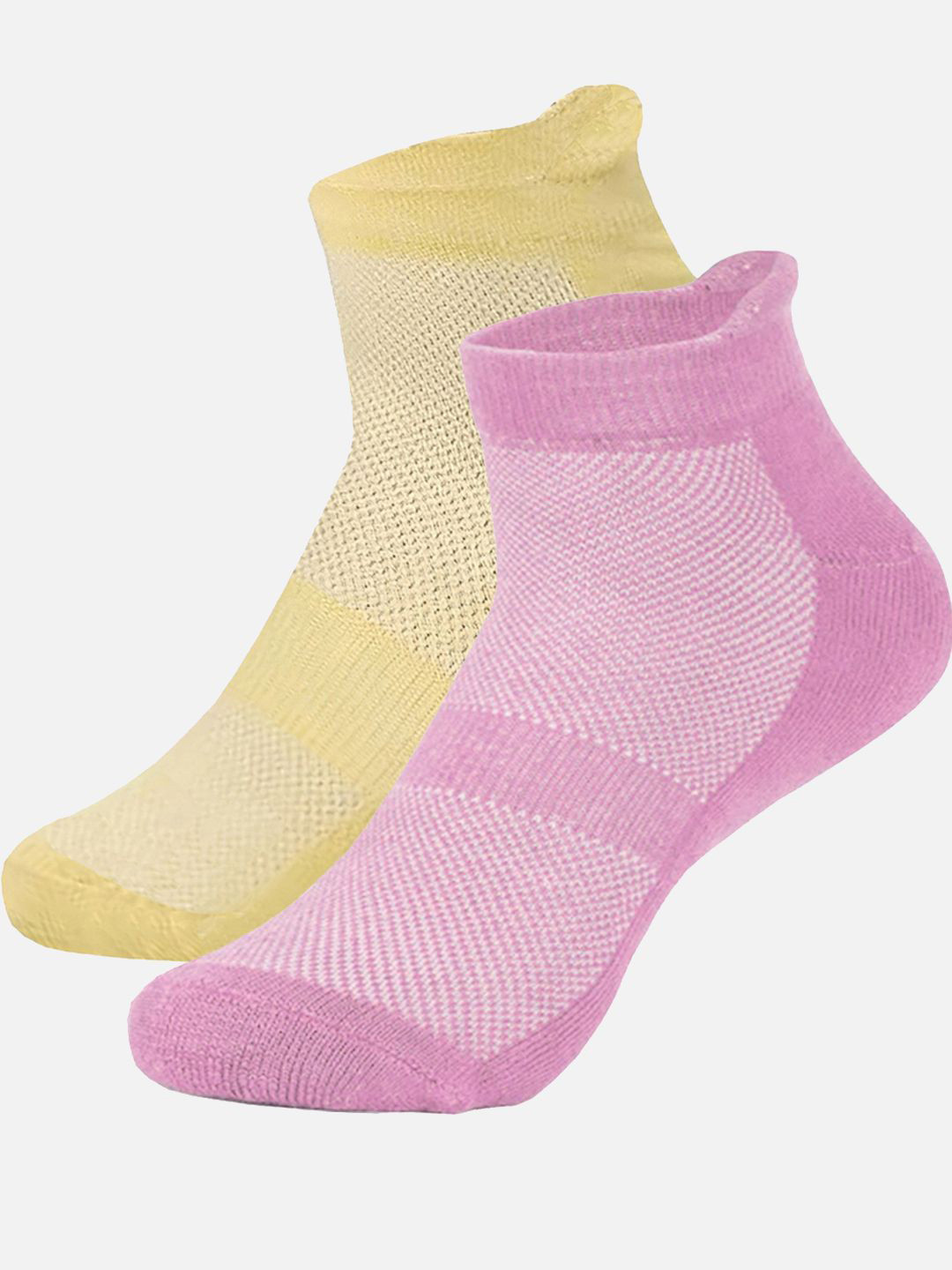 

StyFun Women Pack Of 2 Printed Ankle Length Socks, Pink