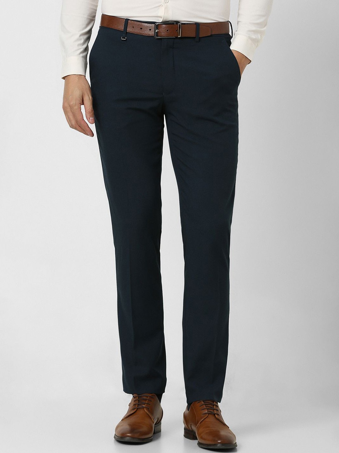 

Van Heusen Men Slim Fit Trousers, Navy blue