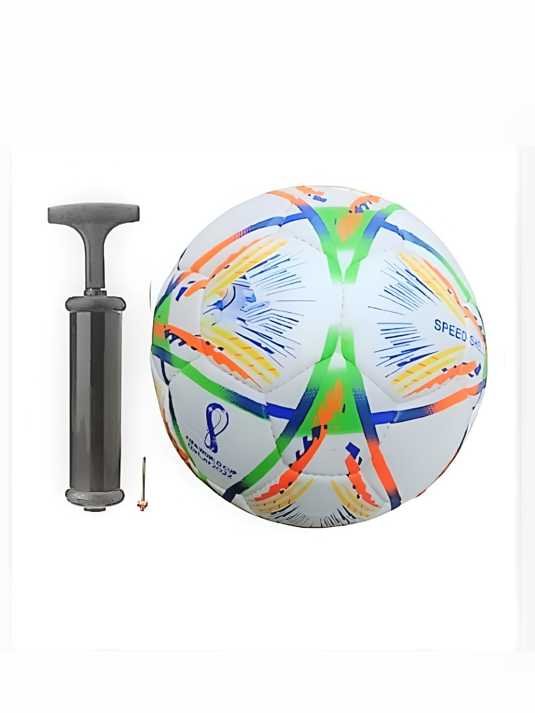 

HackerX Pebble Replica Sports Football With Air Pump, White