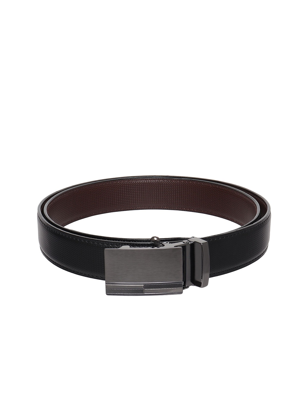 

Provogue Men Textured Reversible Formal Belt, Black