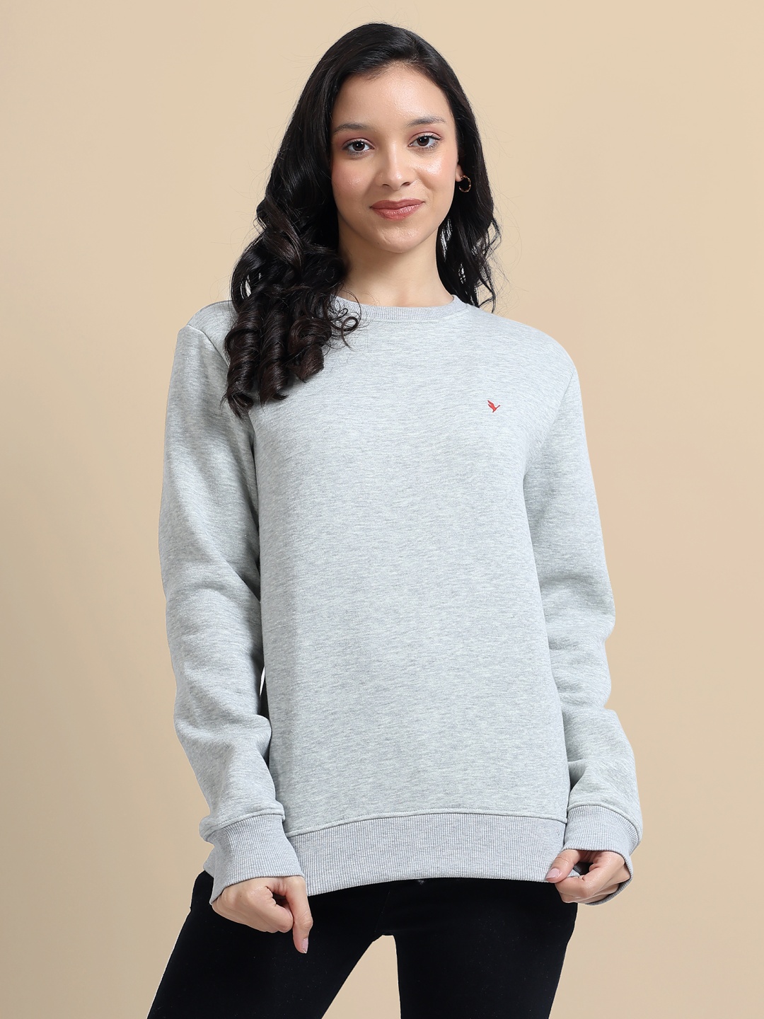 

AMSWAN Women Pullover Sweatshirt, Grey