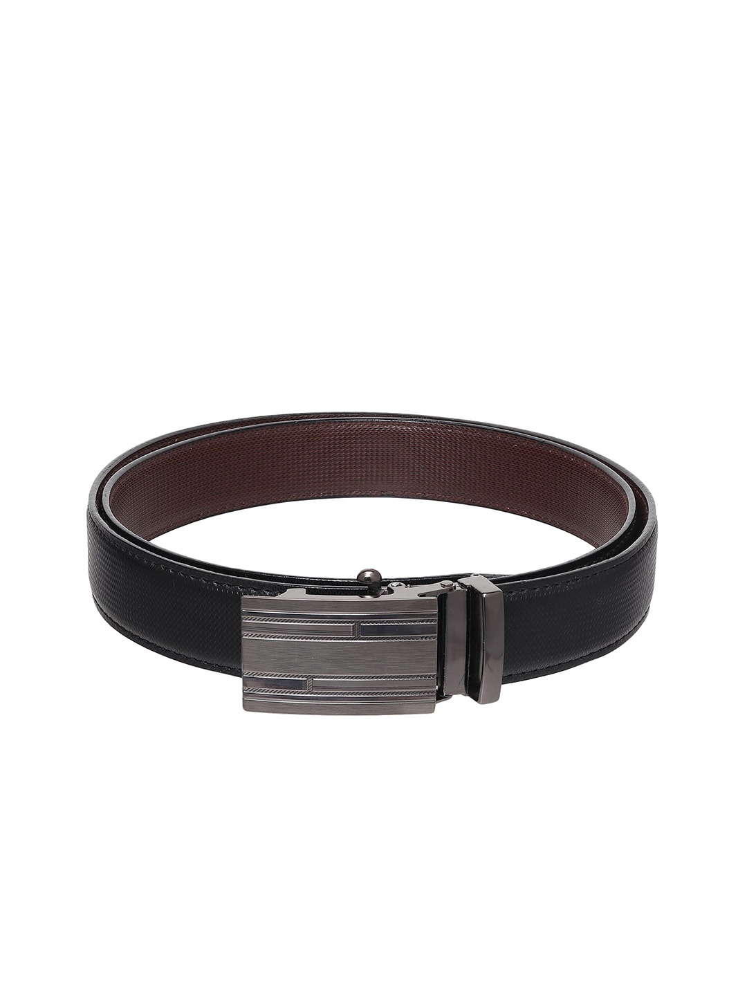 

Provogue Men Textured Reversible Formal Belt, Black