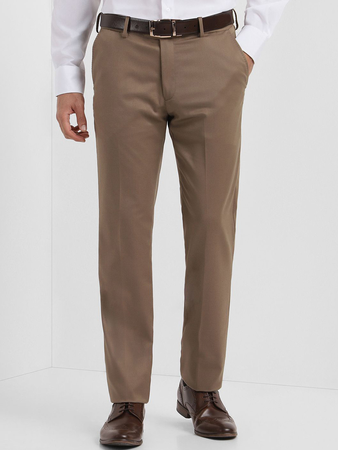 

Allen Solly Sport Men Slim Fit Trousers, Brown