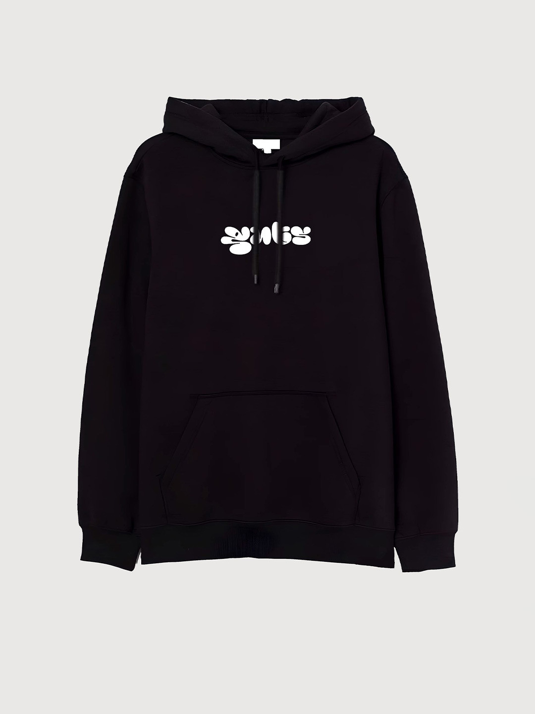 

TheBTclub Men Printed Hooded Sweatshirt, Black