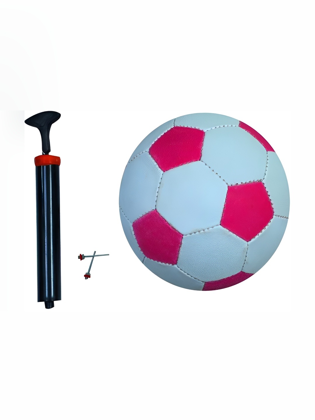 

HackerX Pebble Replica Sports Football With Air Pump, Pink