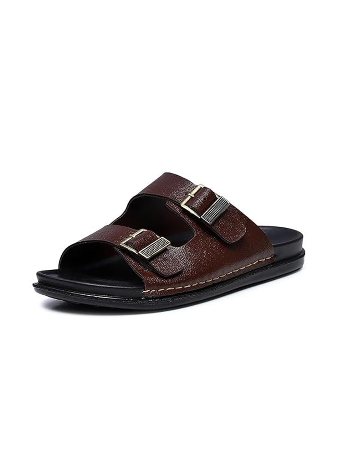 

BRAND VILLA Men Comfort Sandals, Brown