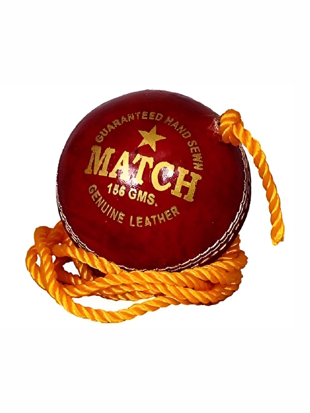 

HackerX Leather Sports Cricket Ball, Red