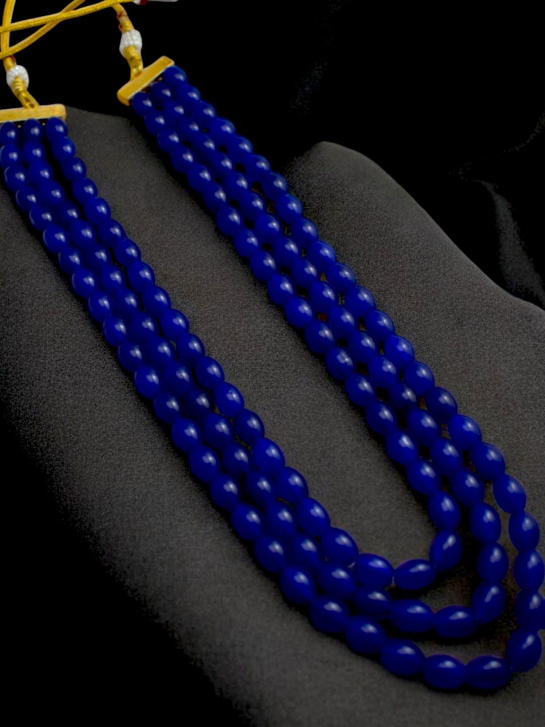 

TISHUL JEWELS Gold-Plated Artificial Stones Studded Layered Minimal Necklace
