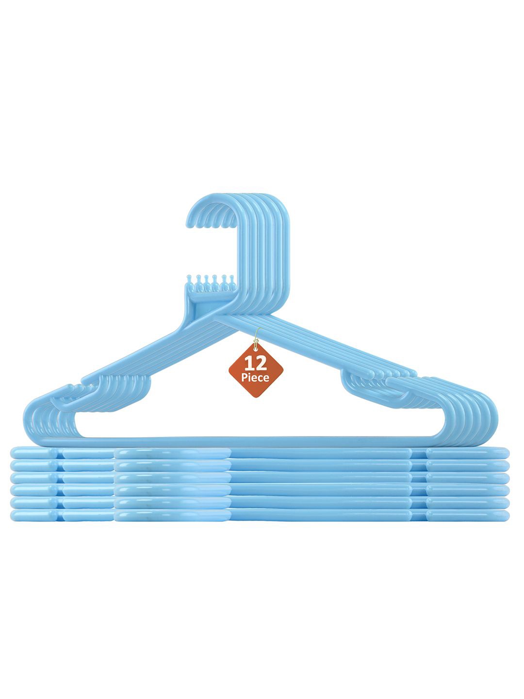 

Kuber Industries Blue 12 Pieces Hangers For Wardrobe