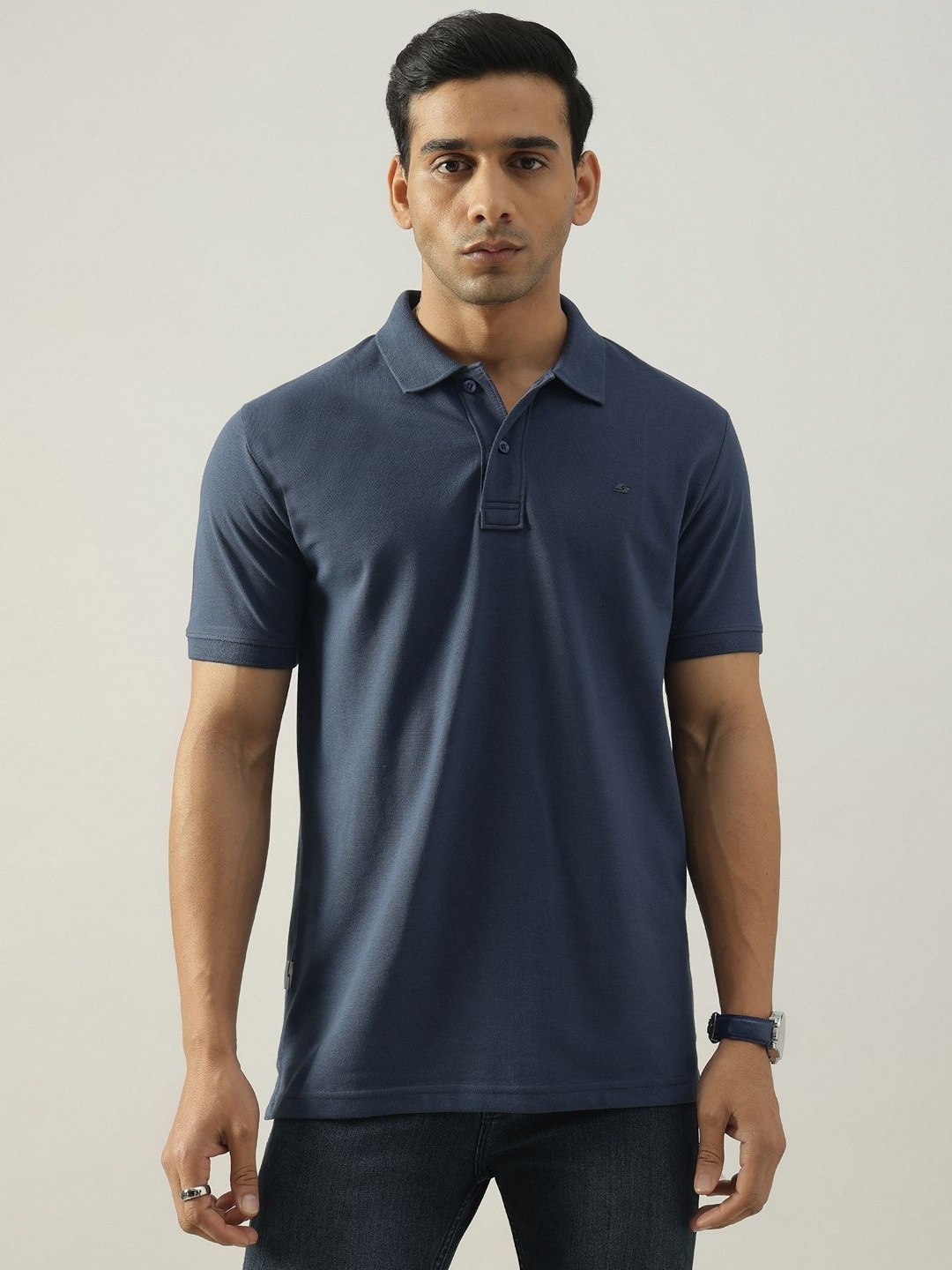 

Code 61 Men Brand Logo Cool Max T-shirt, Navy blue