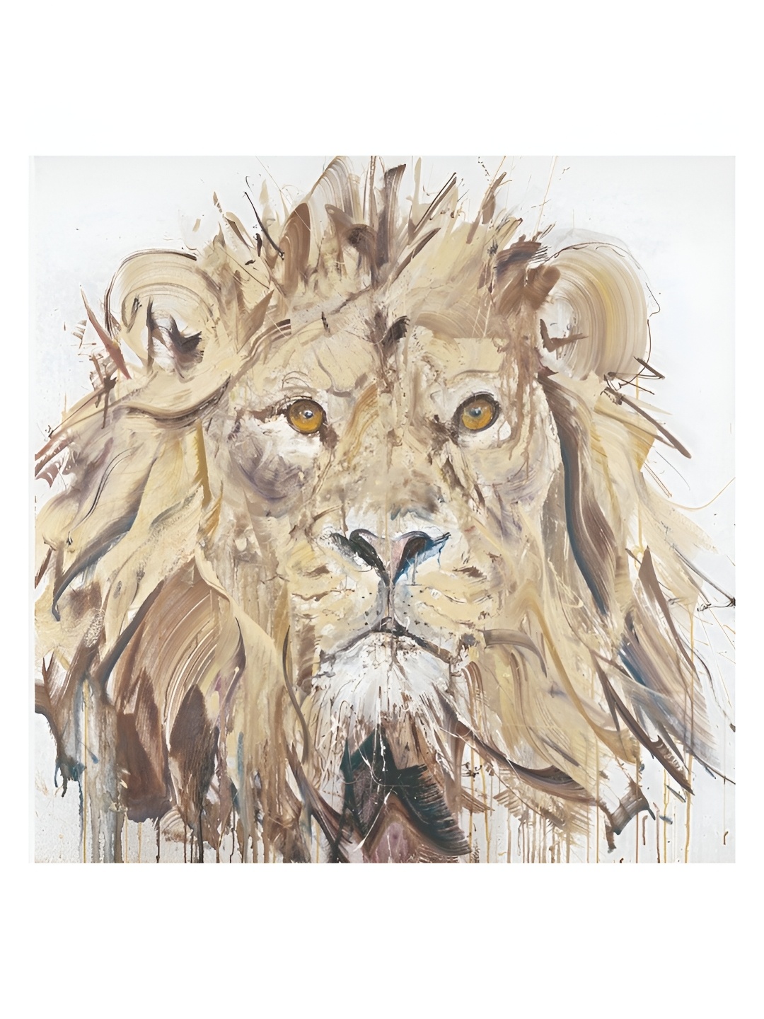 

Inephos Beige & White Birds and Animals Canvas Wall Art