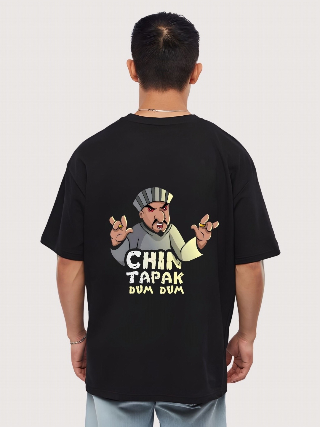 

Moda Rapido Men Drop-Shoulder Sleeves T-shirt, Black