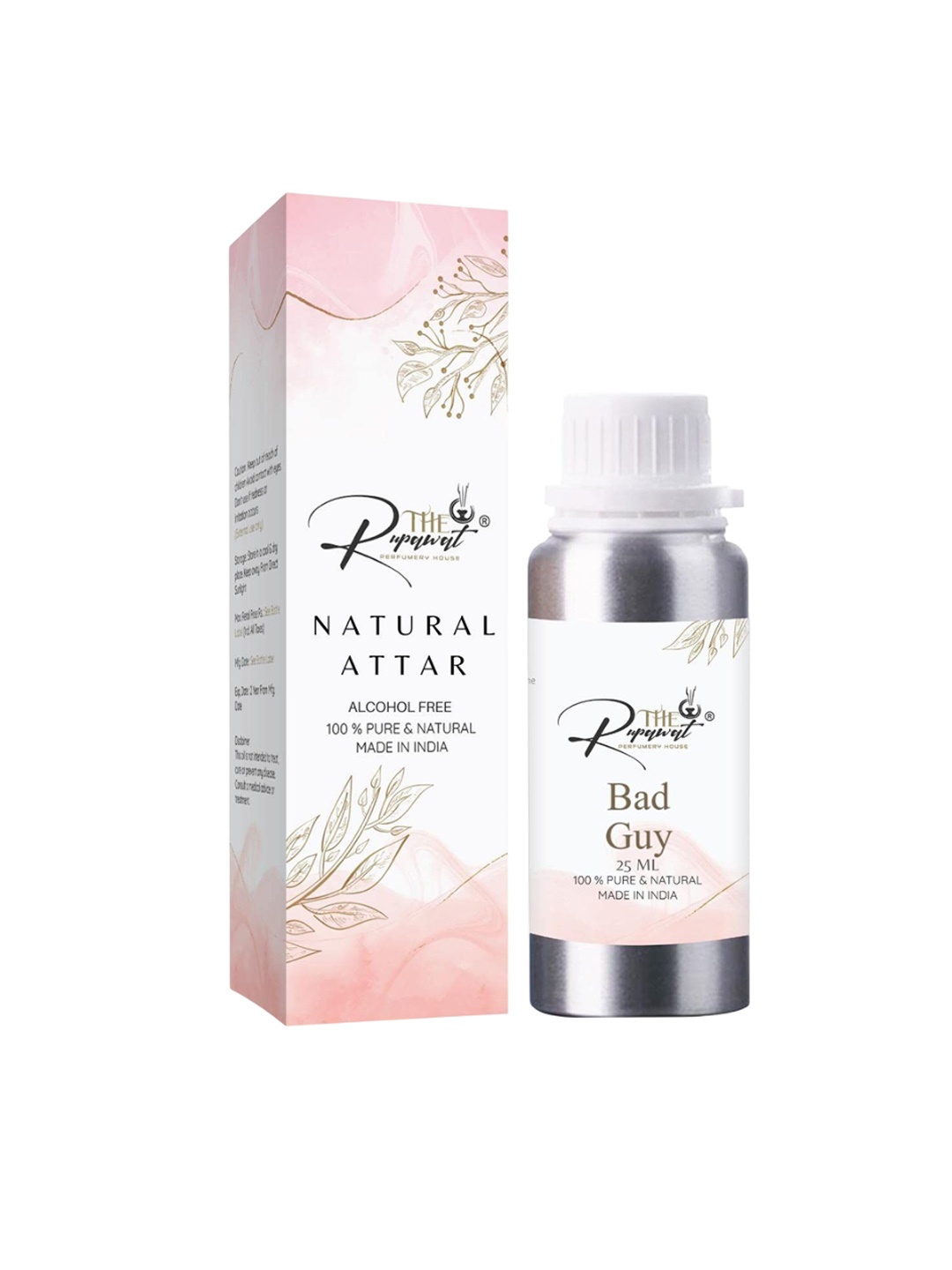 

THE RUPAWAT Perfumery House Bad Guy Natural & Alcohol Free Attar - 25 ml, Transparent