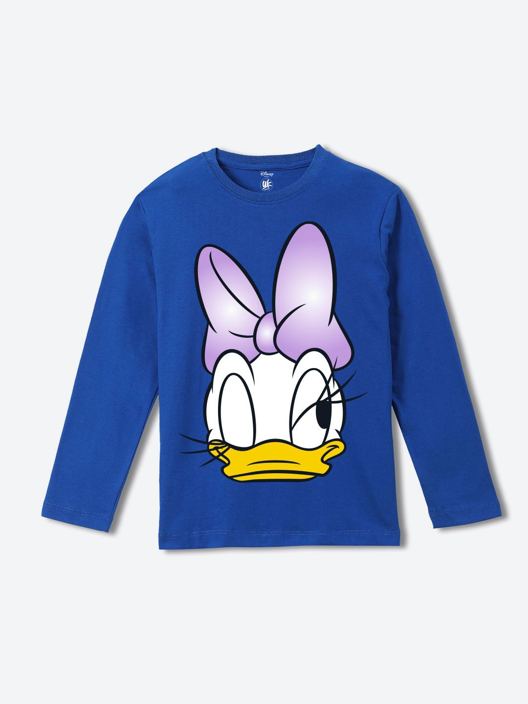 

YK Disney Girls Minnie Mouse Printed Pure Cotton T-shirt, Blue