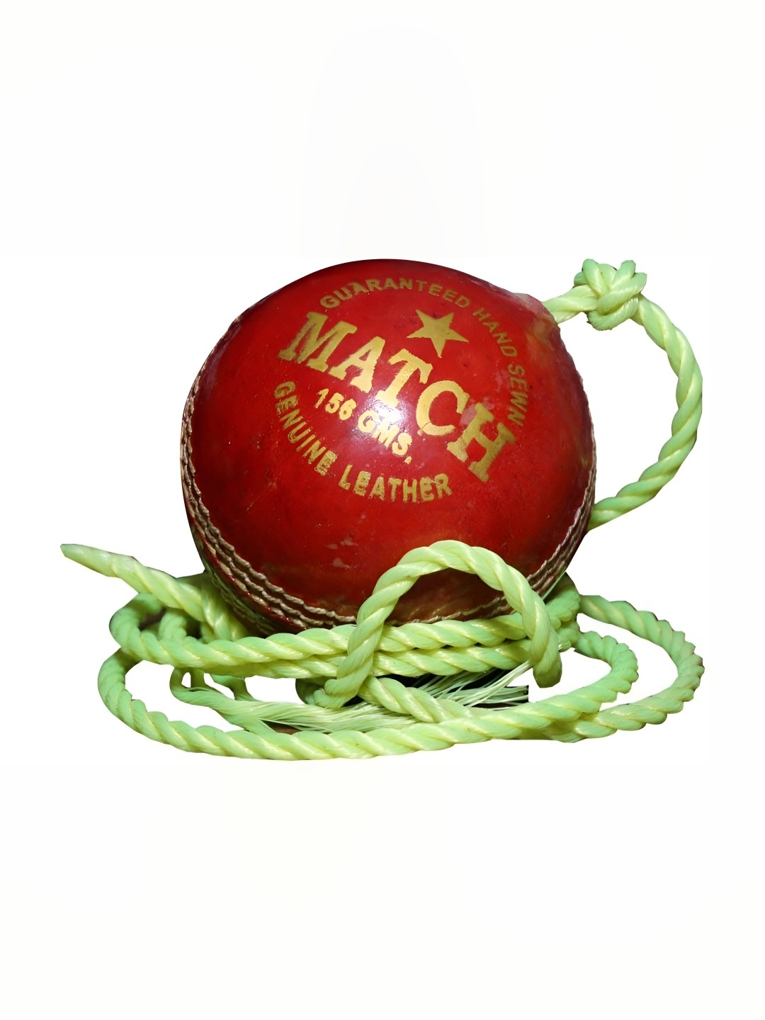 

HackerX Pebble Leather Sports Cricket Hanging Ball, Red