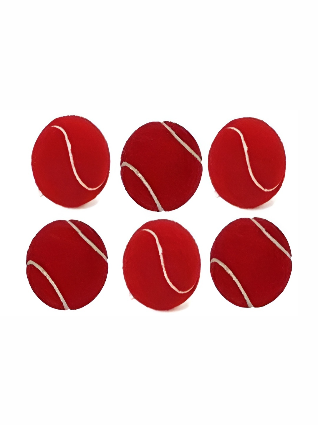 

HackerX Pack Of 6 Trainy Sports Tennis Ball, Red