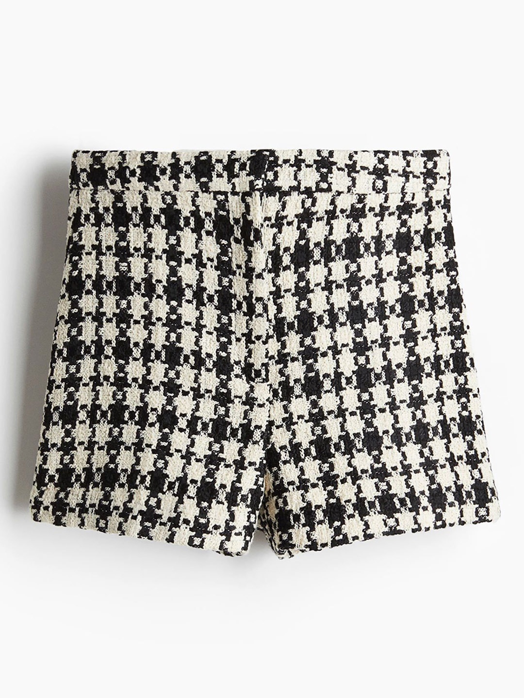 

H&M Women Jacquard-Weave Shorts, Black