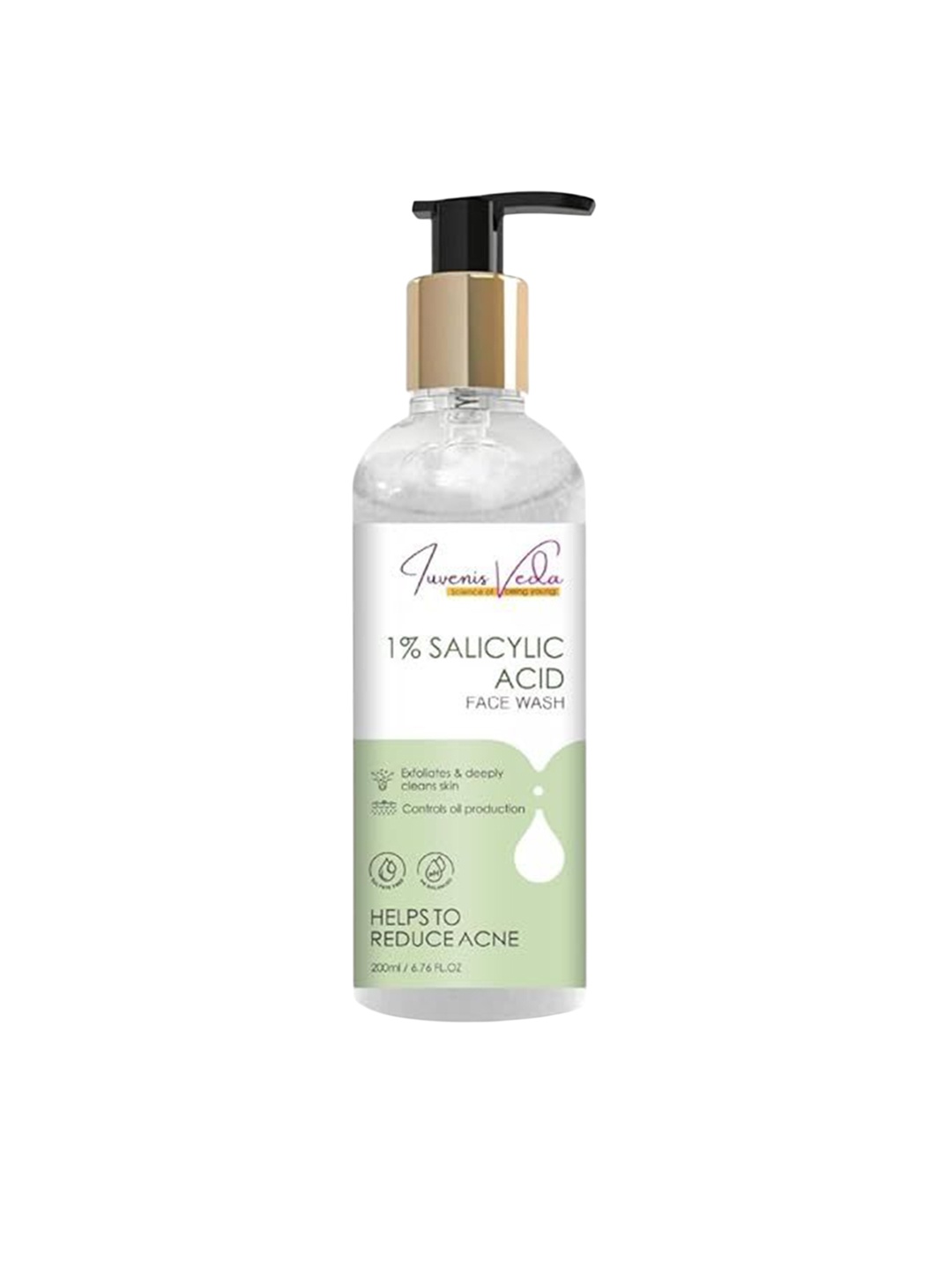 

IUVENIS VEDA 1% Salicylic Acid Face Wash Reduce Acne - 200 ml, Transparent