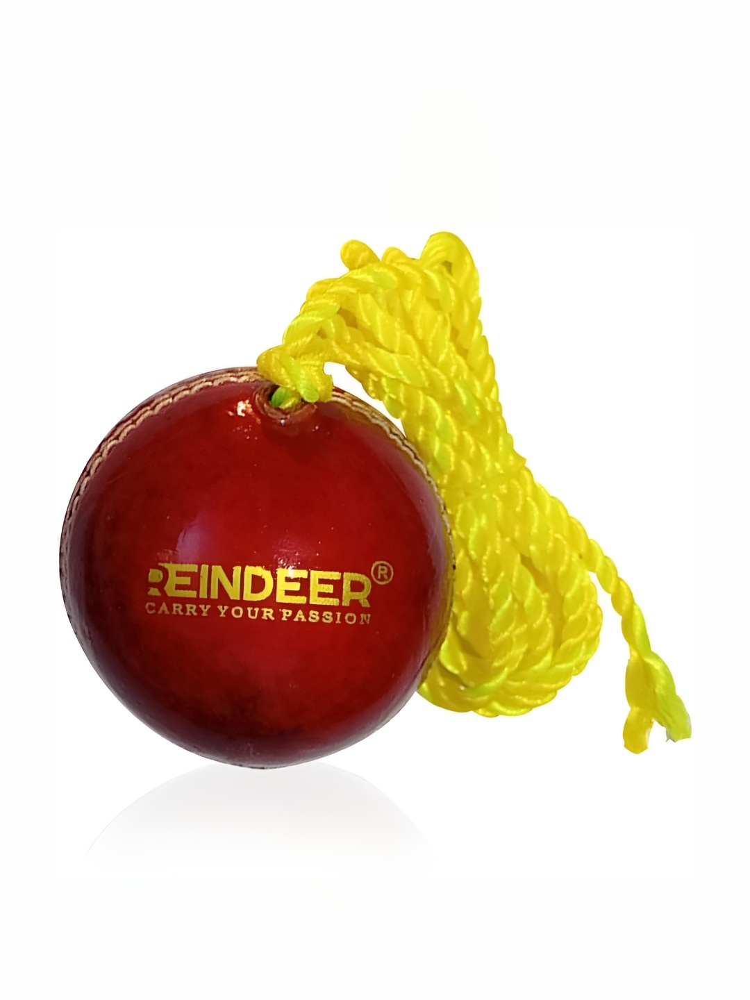 

HackerX Leather Hanging Cricket Ball, Red