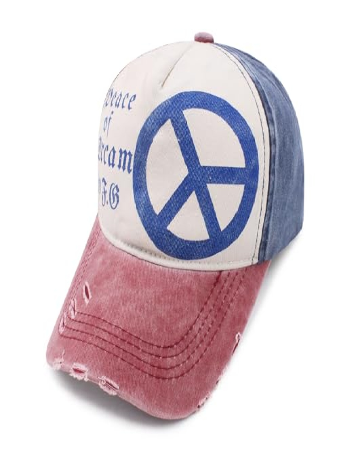 

JENNA Men Printed Baseball Cap, Red
