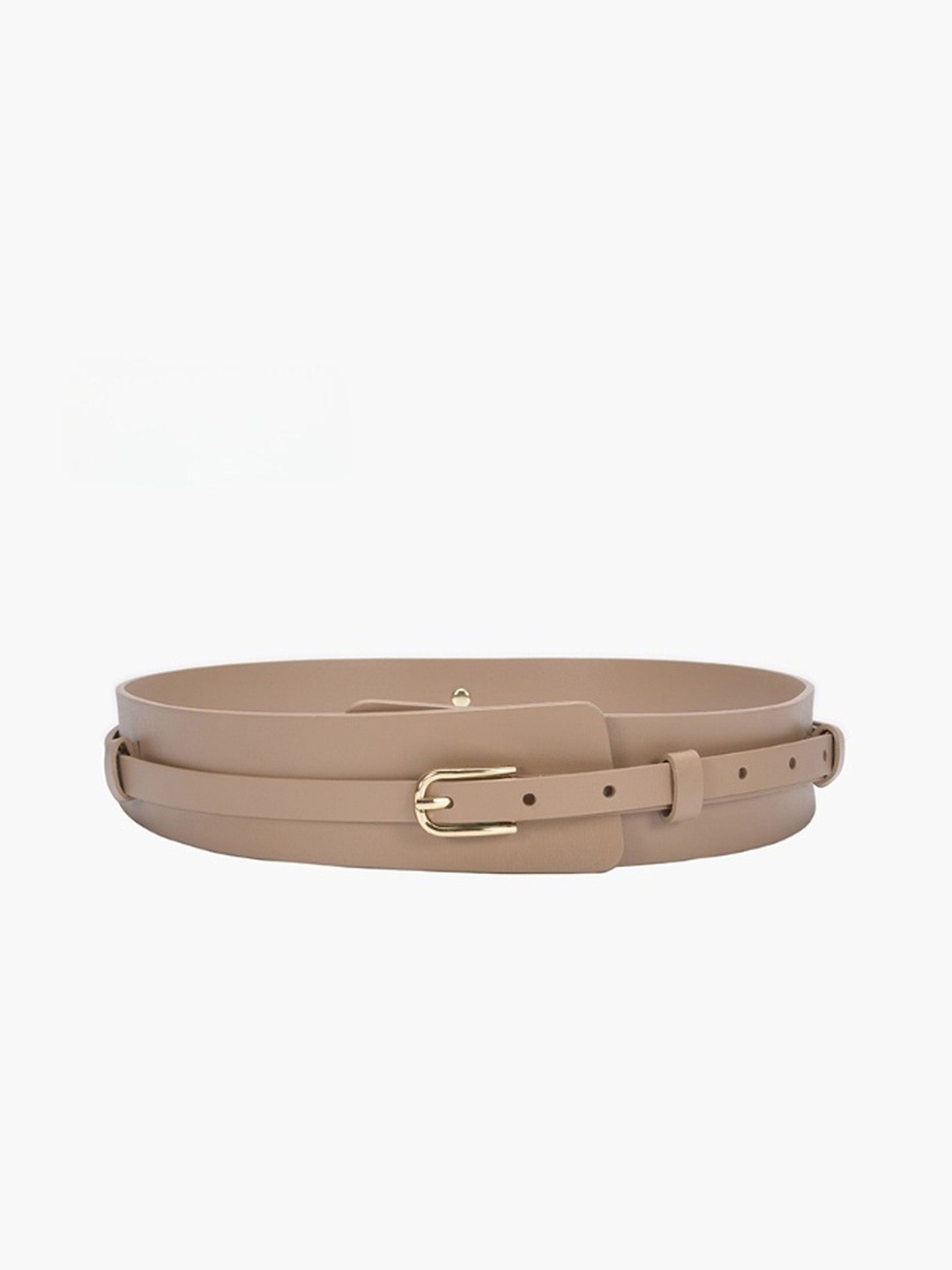 

Just Lil Things Women Wide Belt, Beige