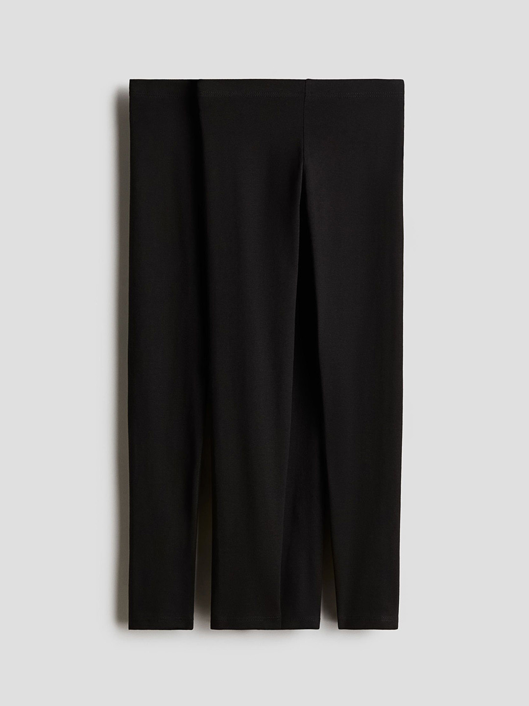 

H&M 2-Pack Cotton Leggings, Black