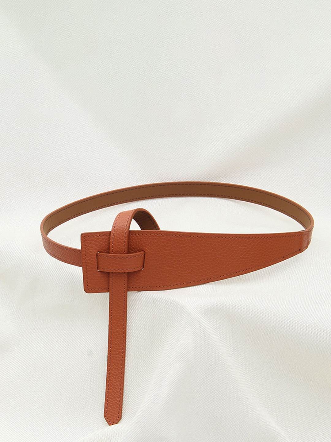 

Just Lil Things Women Slim Tie-Ups Belt, Brown