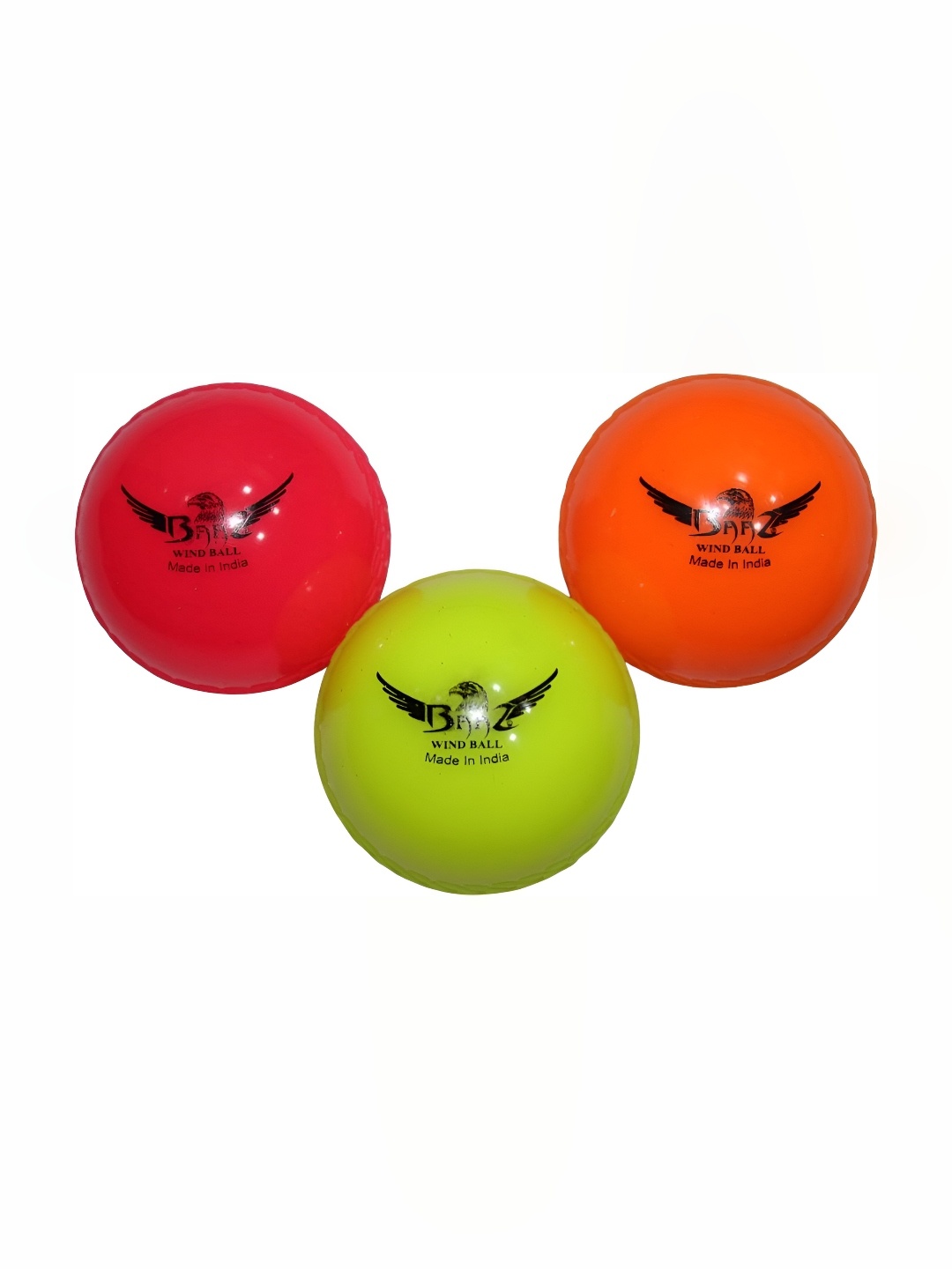 

HackerX 3-Pcs Printed Round Wind Balls, Red