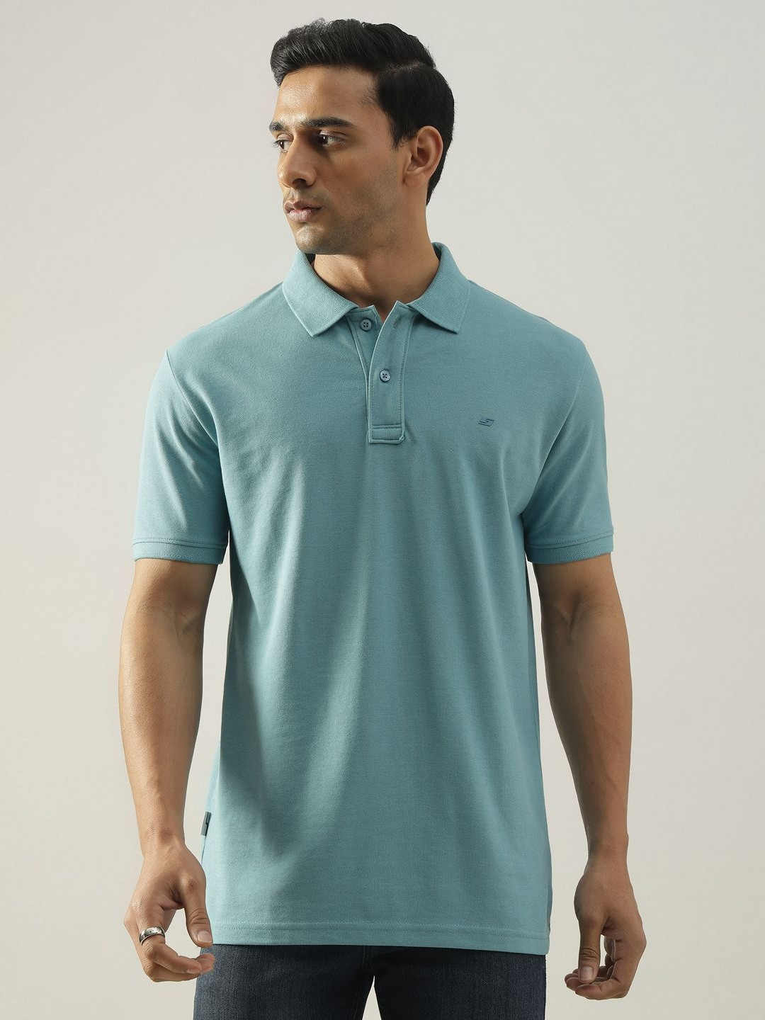 

Code 61 Men Brand Logo Cool Max T-shirt, Turquoise blue