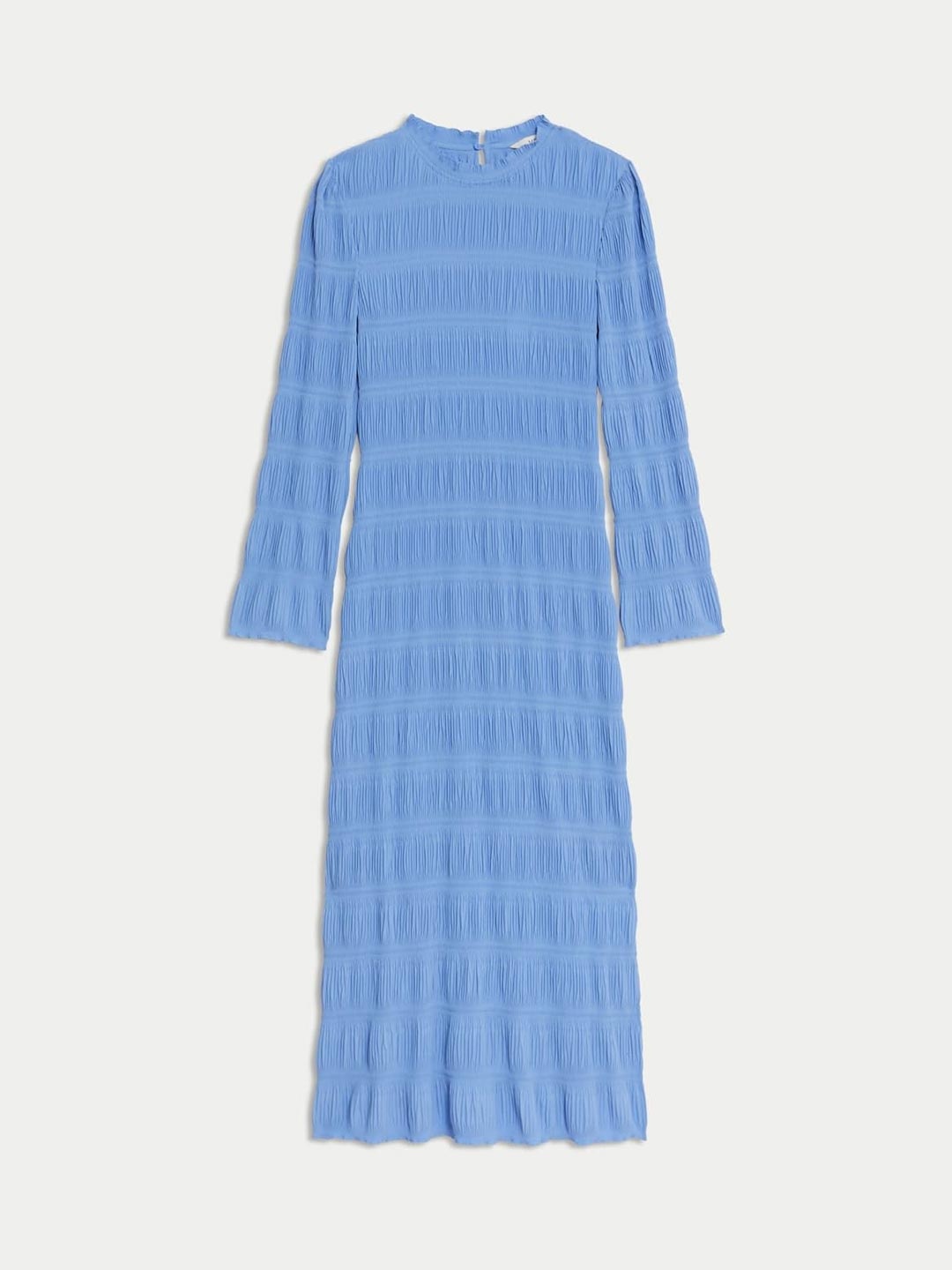 

Marks & Spencer Women Self Design A-Line Midi Dress, Blue