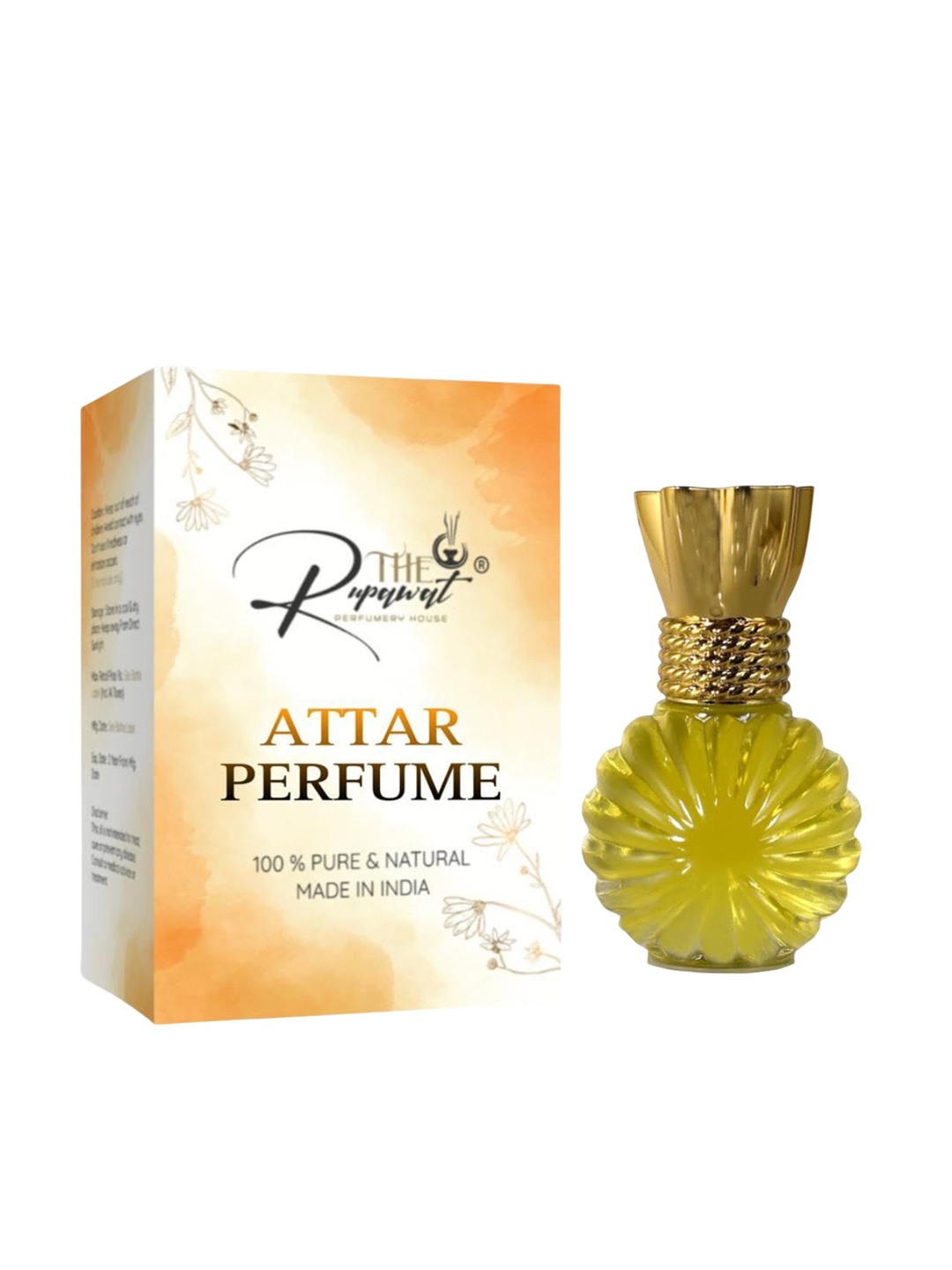 

THE RUPAWAT Perfumery House Black Ink Premium Natural & Alcohol Free Attar - 12 ml, Transparent