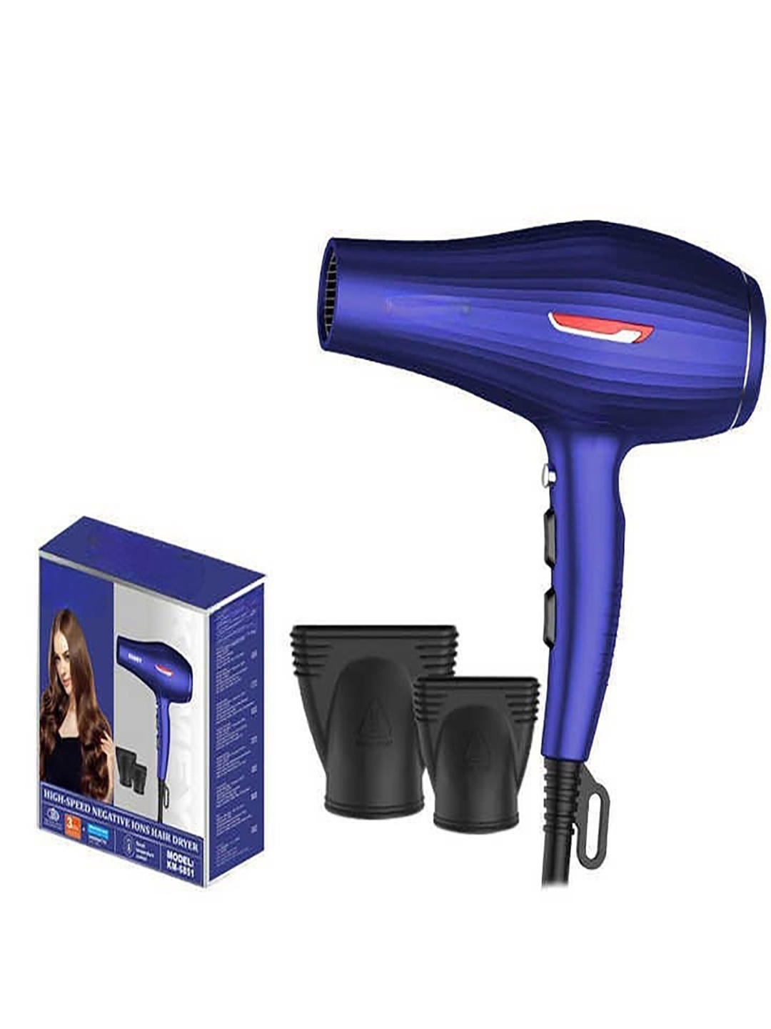 

vng Salon Professional High Speed Negative Ions Hair Dryer - 6851, Blue