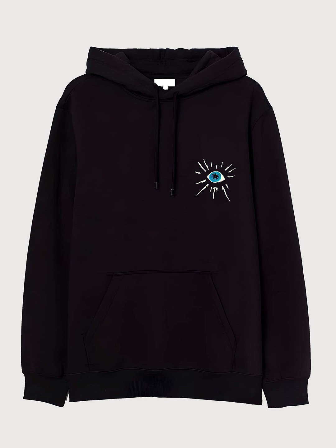 

TheBTclub Men Printed Hooded Sweatshirt, Black
