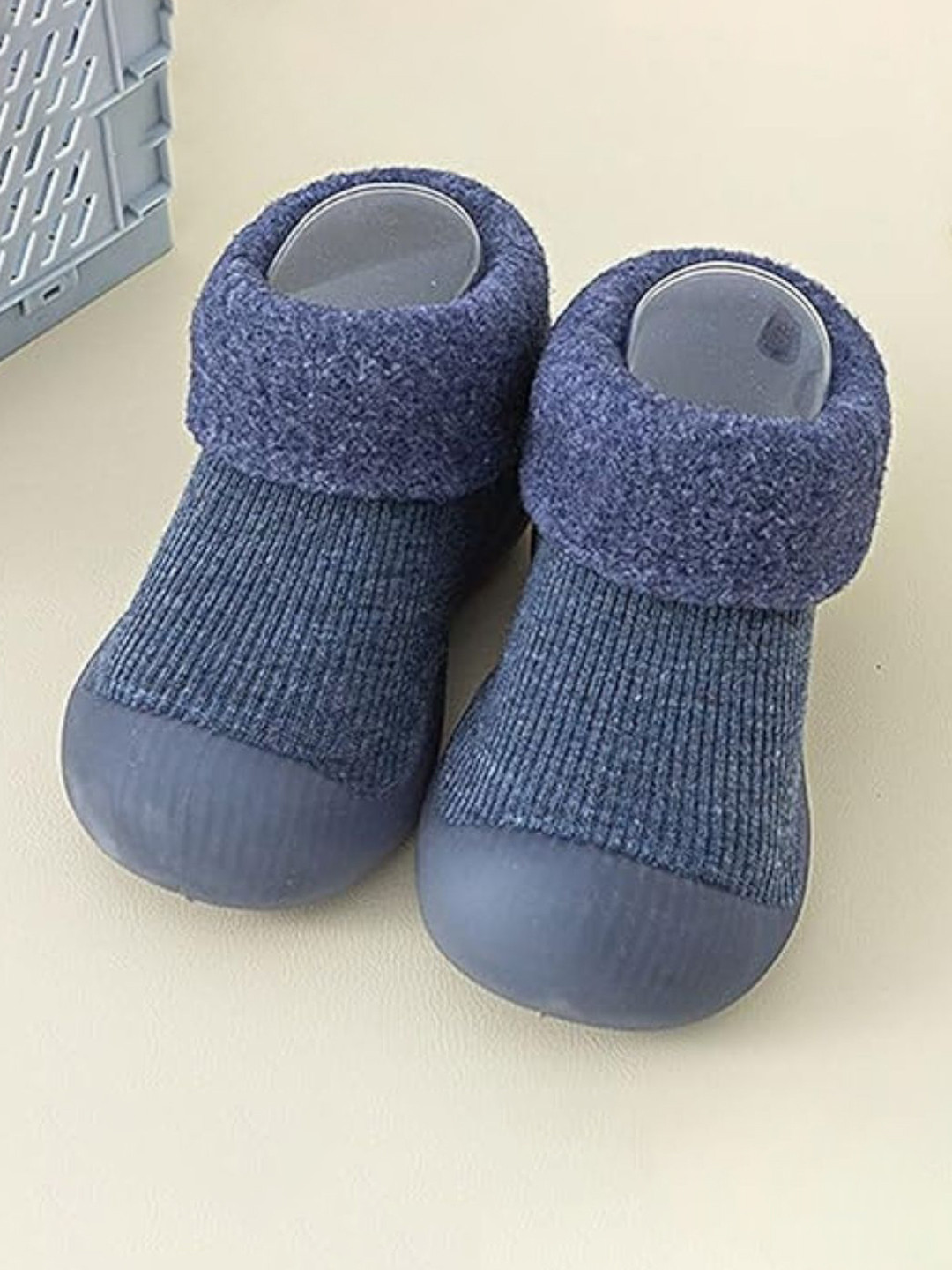 

NESKA MODA Kids Cotton Booties, Blue