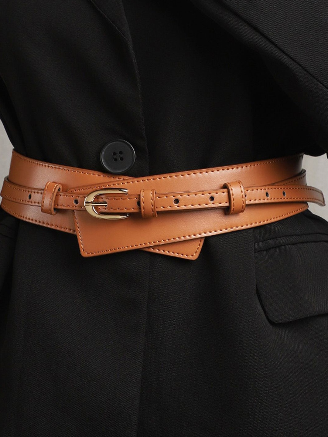 

Just Lil Things Women Solid Belt, Brown