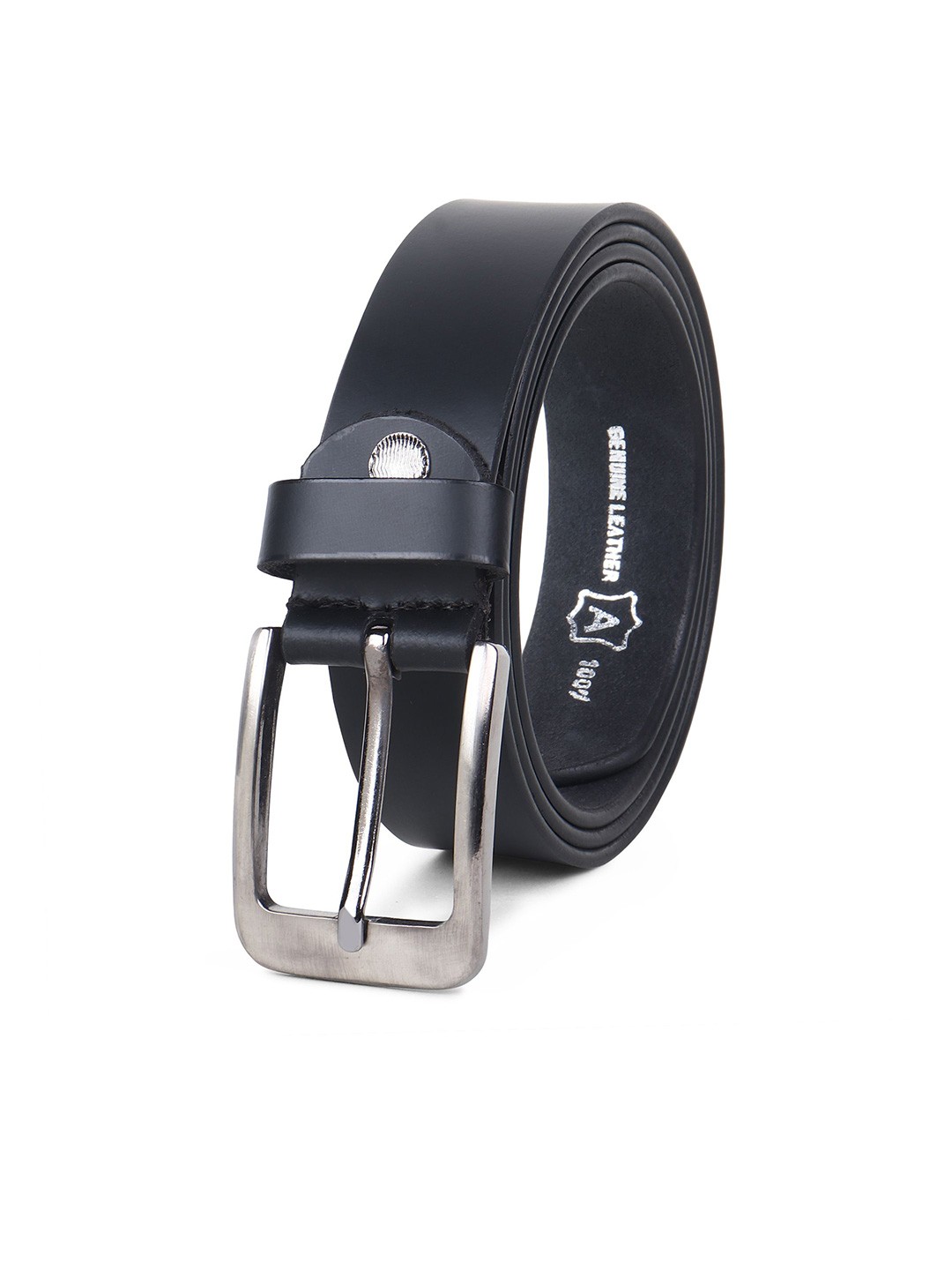 

Metronaut Men Leather Formal Belt, Black