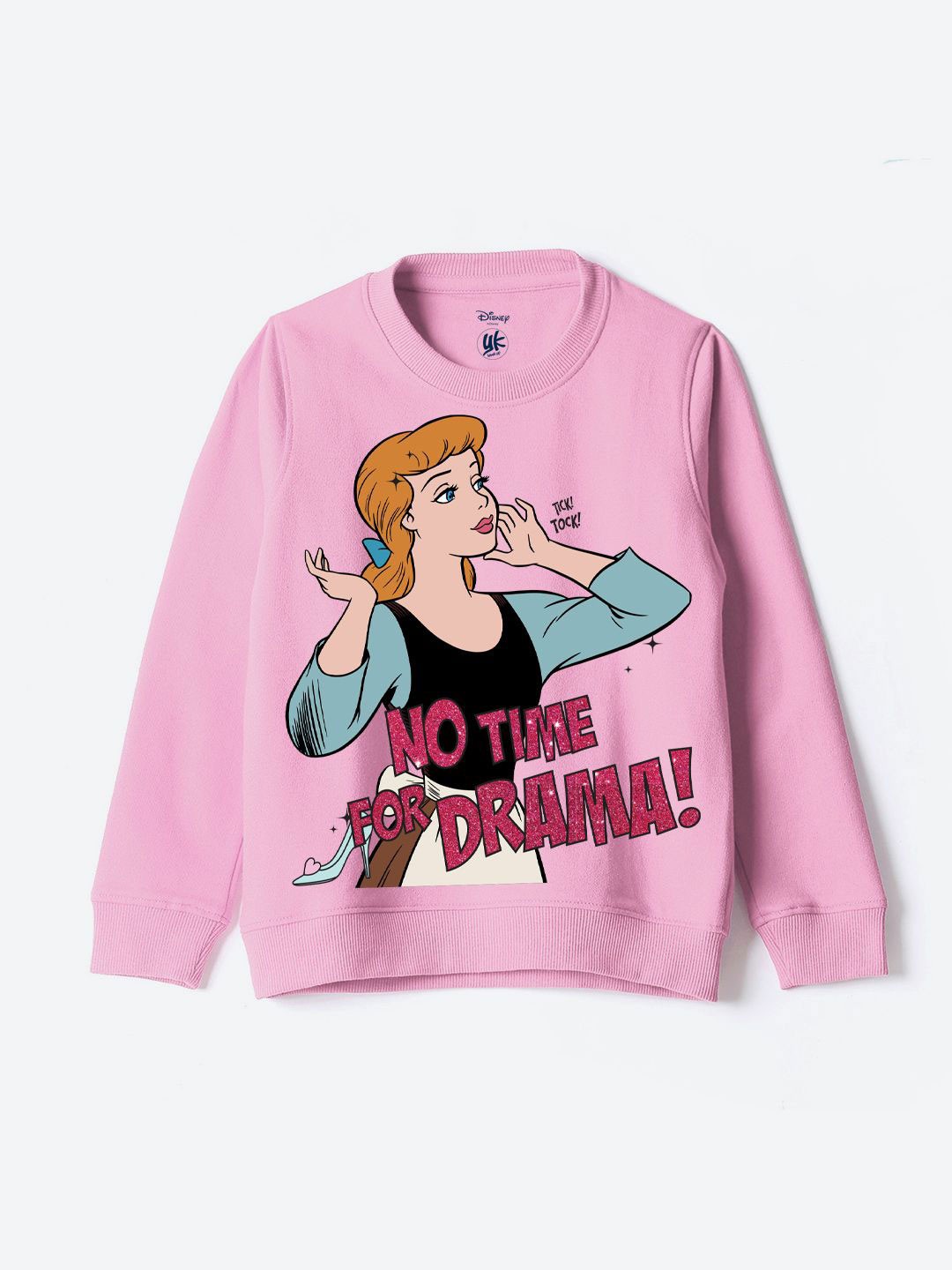 

YK Disney Girls Printed Sweatshirt, Pink