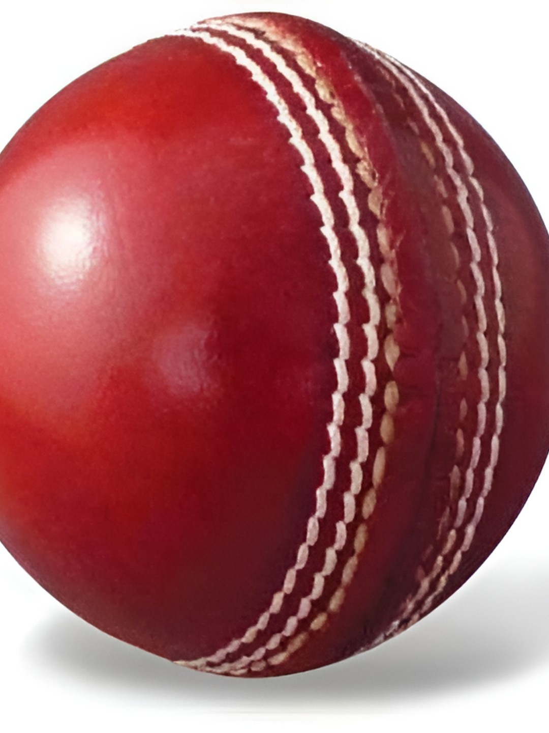 

HackerX Leather Round Cricket Ball, Red