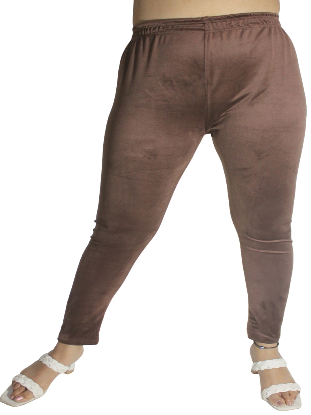 

PINK SHELL Ankle-Length Leggings, Brown