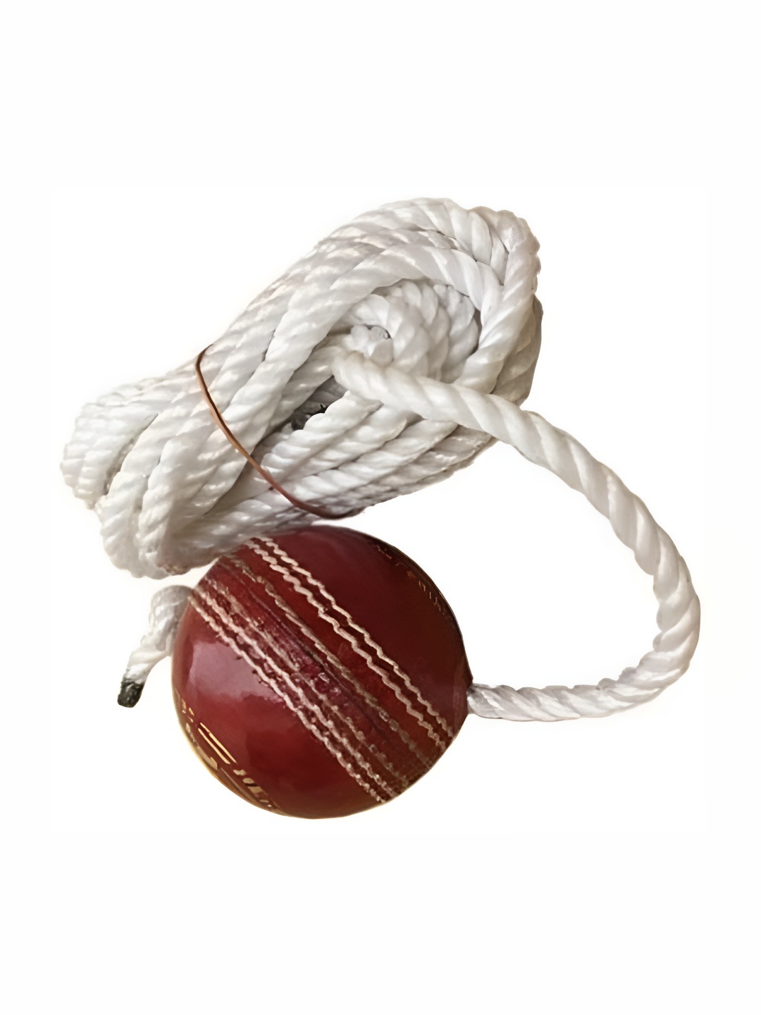 

HackerX Printed Leather Cricket Hanging Ball, Red