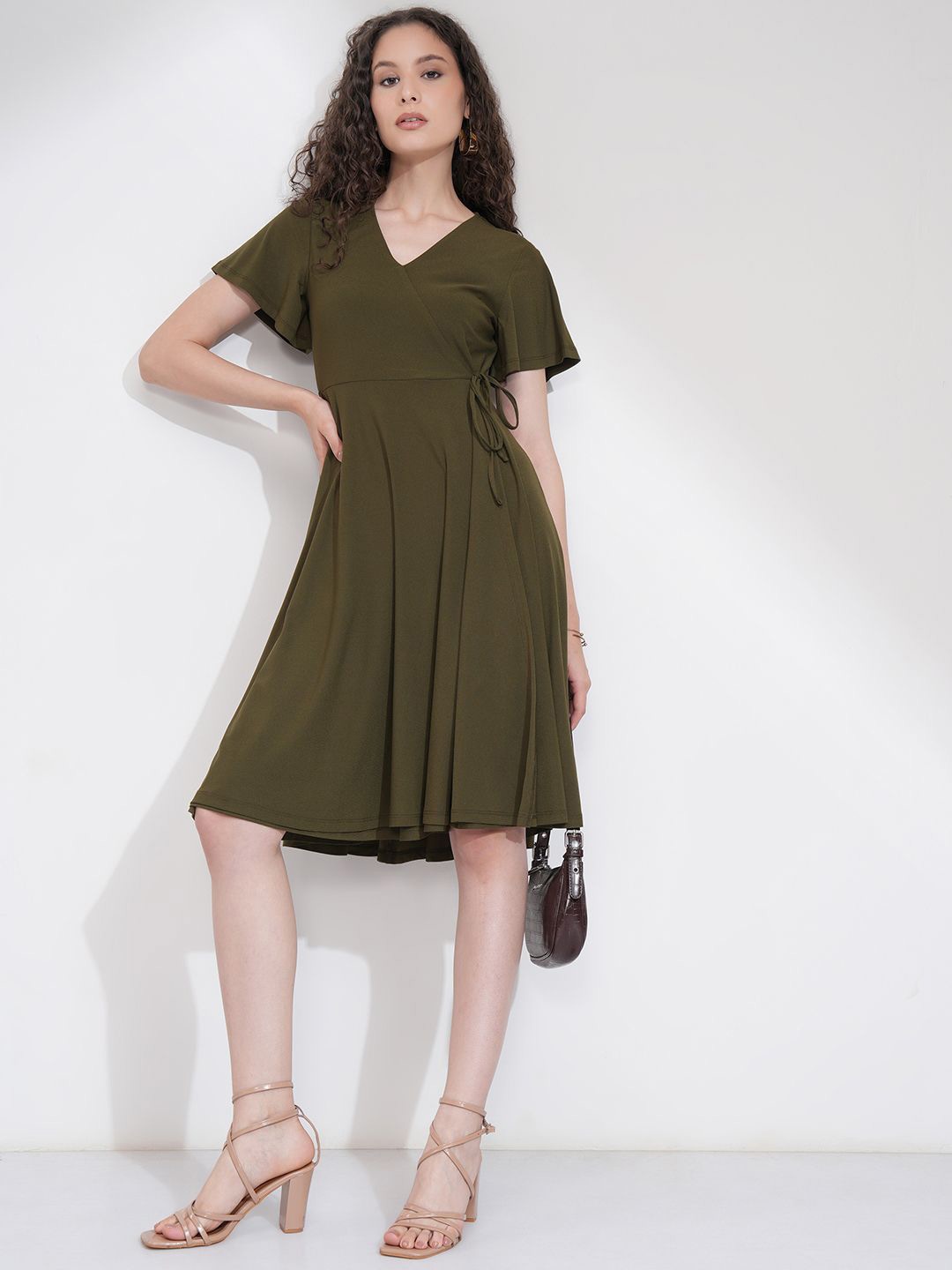 

Tokyo Talkies Fit & Flare Midi Dress, Olive