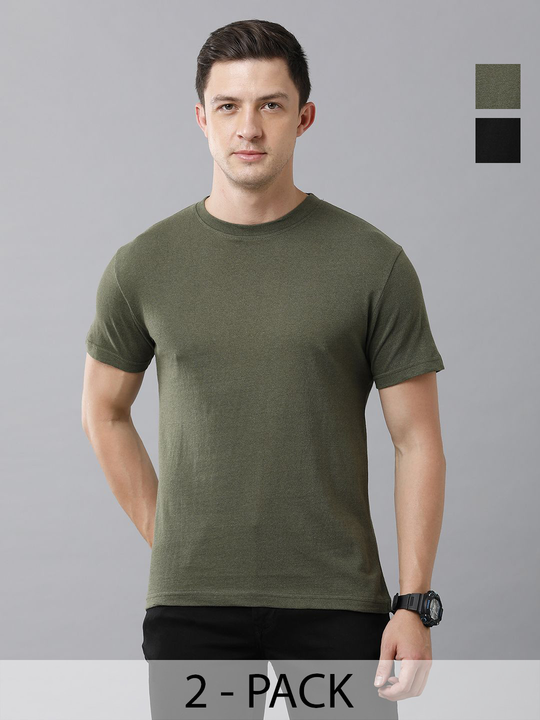 

Moda Rapido Men 2 Printed T-shirt, Multi