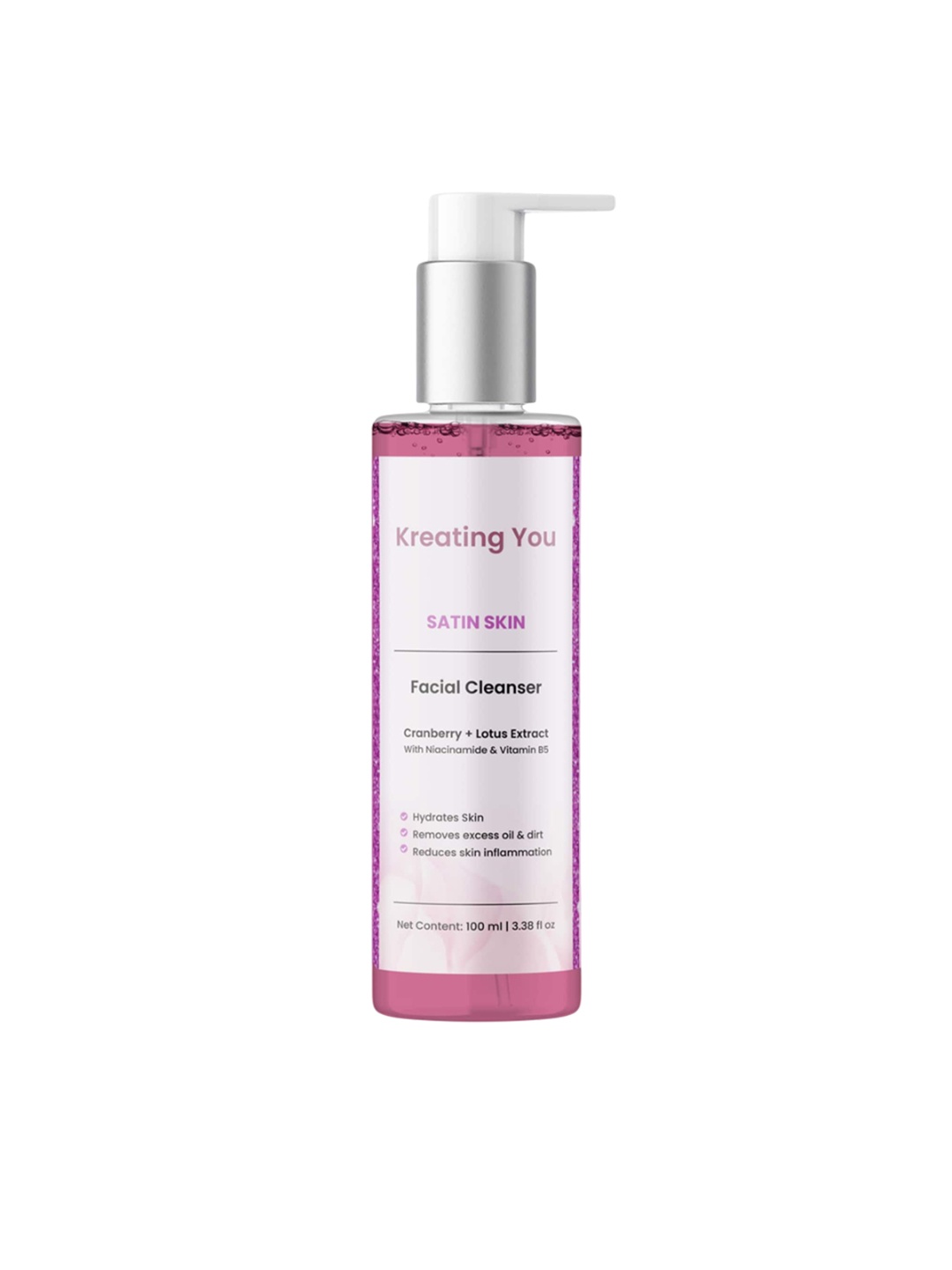 

Kreating You Satin Skin Facial Cleanser- 100 ml, Pink